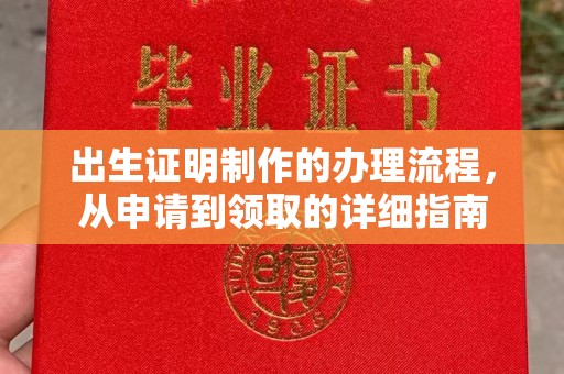 容县出生证明制作的办理流程，从申请到领取的详细指南