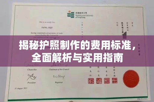 容县揭秘护照制作的费用标准，全面解析与实用指南