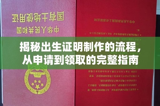 容县揭秘出生证明制作的流程，从申请到领取的完整指南